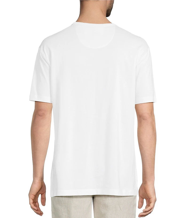 Caribbean Solid Cotton Short Sleeve T-Shirt