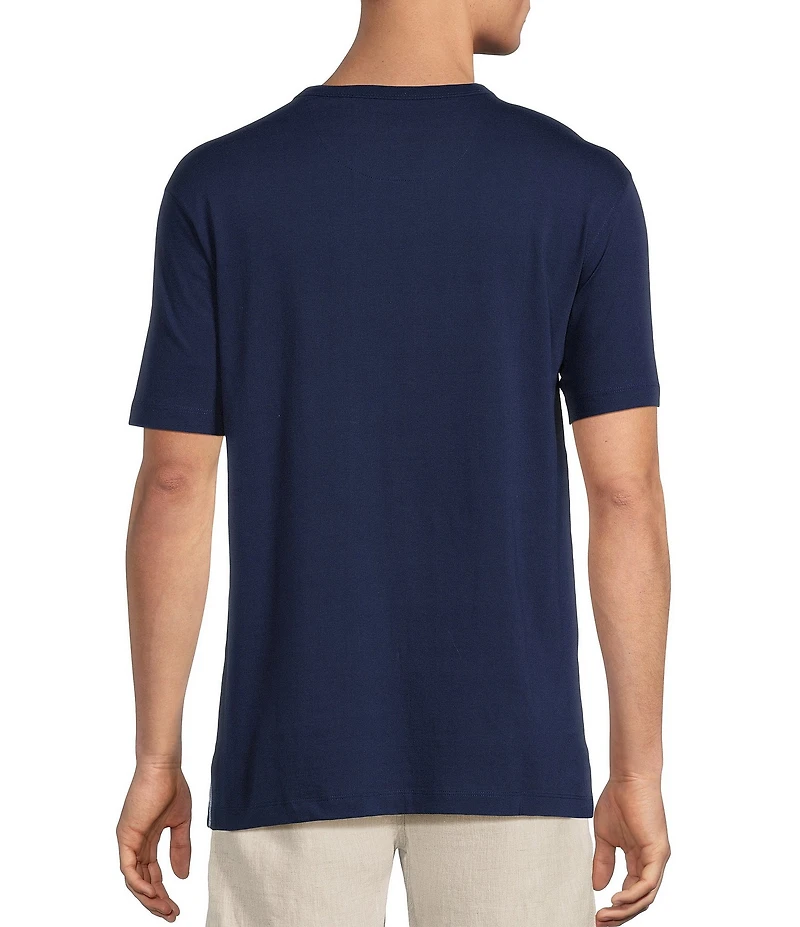 Caribbean Solid Cotton Short Sleeve T-Shirt