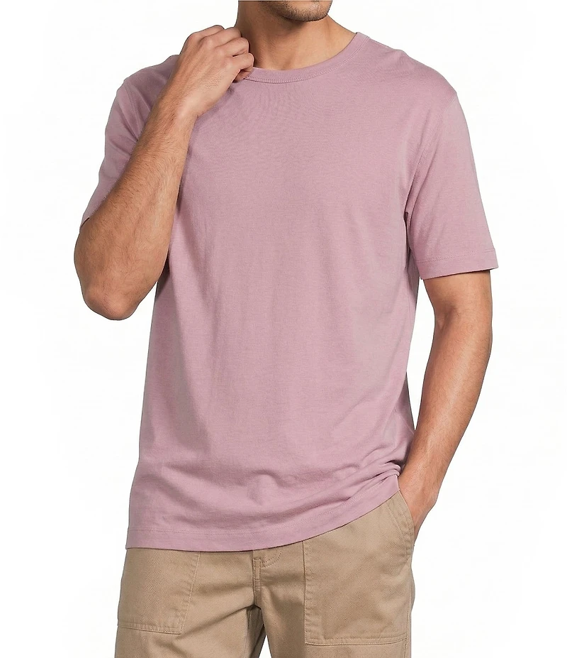 Caribbean Solid Cotton Short Sleeve T-Shirt