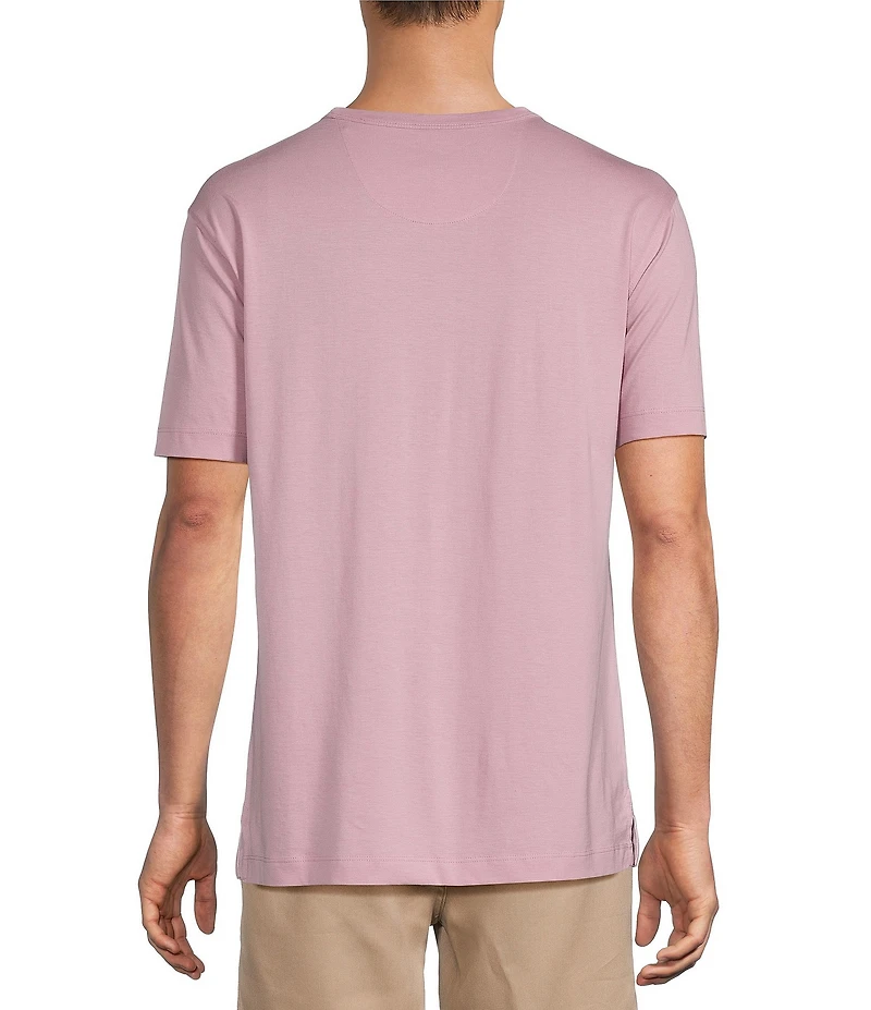 Caribbean Solid Cotton Short Sleeve T-Shirt