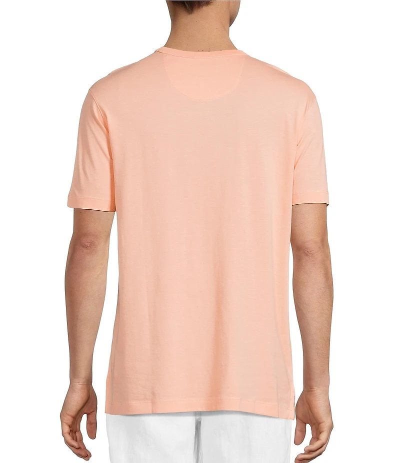 Caribbean Solid Cotton Short Sleeve T-Shirt