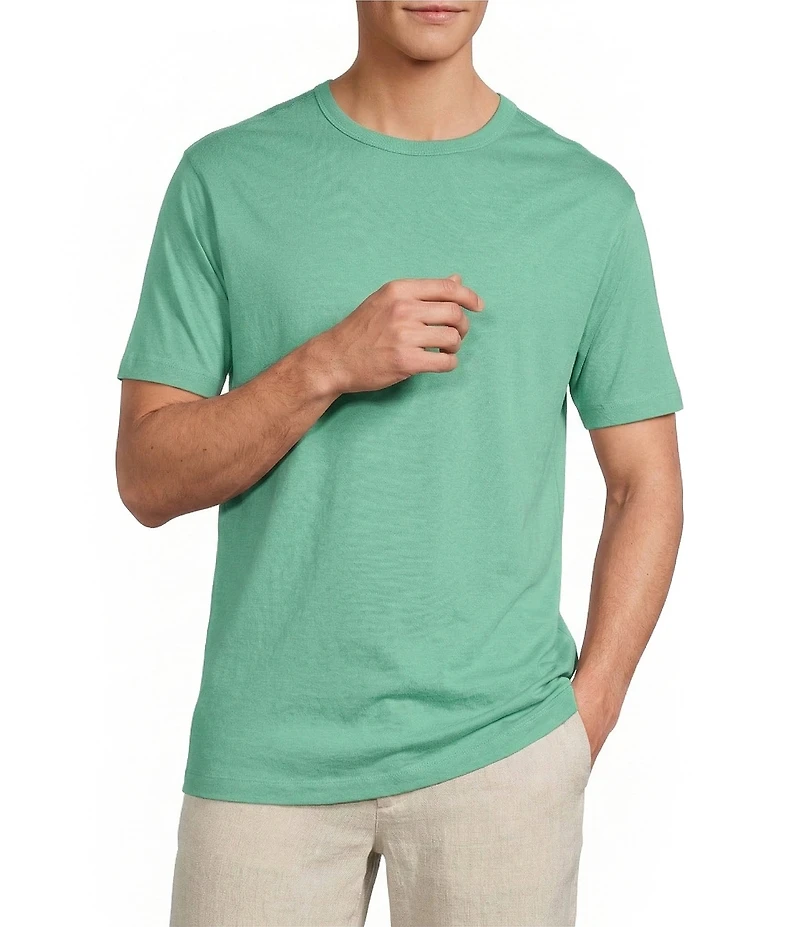 Caribbean Solid Cotton Short Sleeve T-Shirt