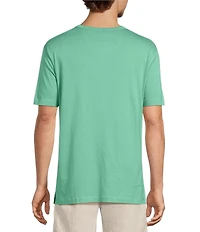 Caribbean Solid Cotton Short Sleeve T-Shirt