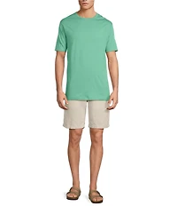 Caribbean Solid Cotton Short Sleeve T-Shirt