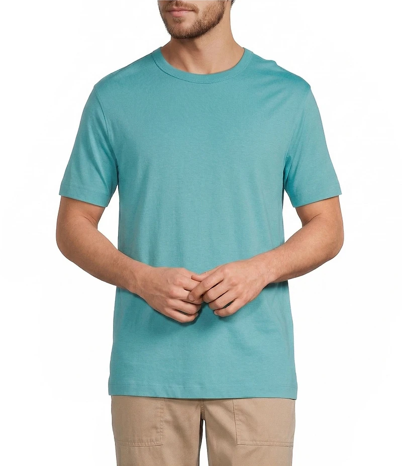 Caribbean Solid Cotton Short Sleeve T-Shirt