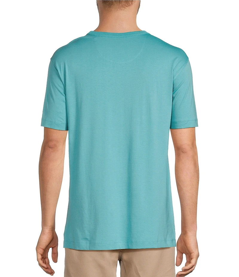 Caribbean Solid Cotton Short Sleeve T-Shirt