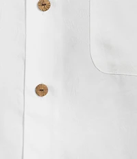 Caribbean Solid Jacquard Short Sleeve Woven Shirt