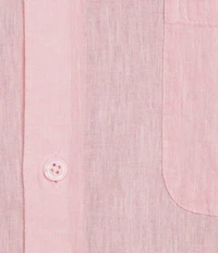 Caribbean Solid Linen Short Sleeve Woven Shirt