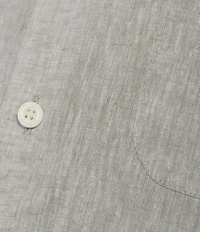 Caribbean Solid Linen Short Sleeve Woven Shirt