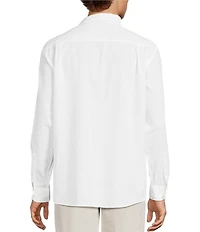 Caribbean Solid Long Sleeve Woven Shirt