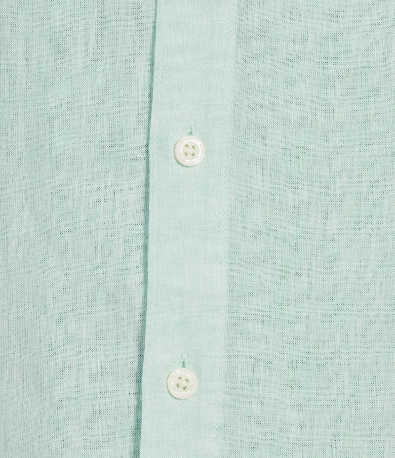 Caribbean Solid Long Sleeve Woven Shirt