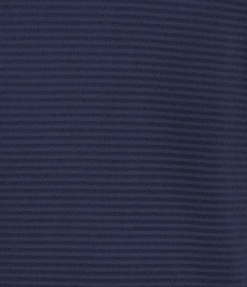 Caribbean Solid Seersucker Short Sleeve Polo Shirt