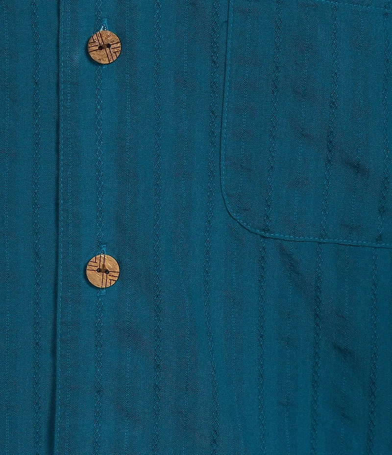 Caribbean Solid Short Sleeve Woven Shirt