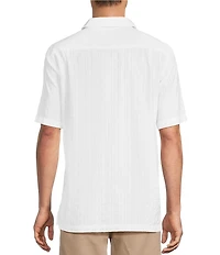 Caribbean Solid Short Sleeve Woven Shirt