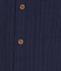 Caribbean Solid Short Sleeve Woven Shirt