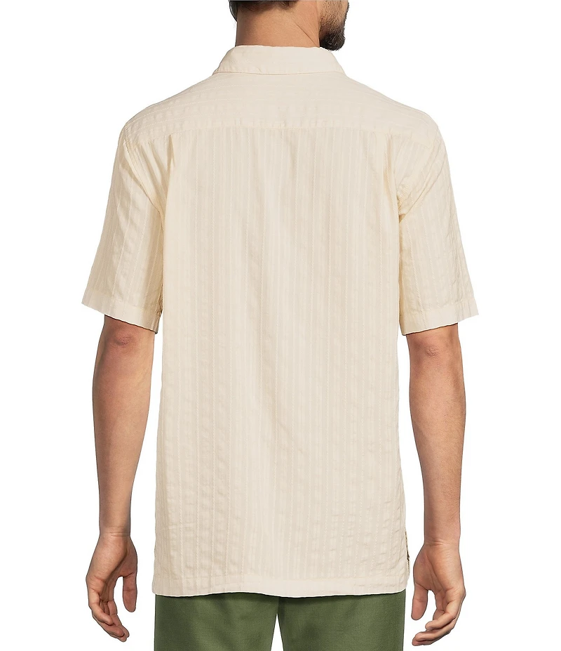 Caribbean Solid Short Sleeve Woven Shirt