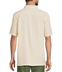 Caribbean Solid Short Sleeve Woven Shirt