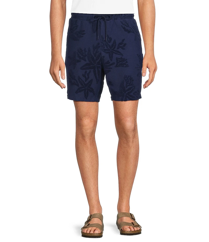 Caribbean Starfish Terry 7#double; Inseam Knit Shorts