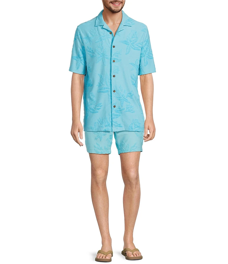 Caribbean Starfish Terry Short Sleeve Knit Shirt