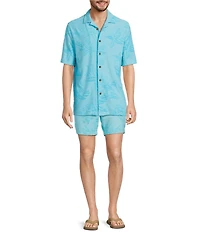 Caribbean Starfish Terry Short Sleeve Knit Shirt