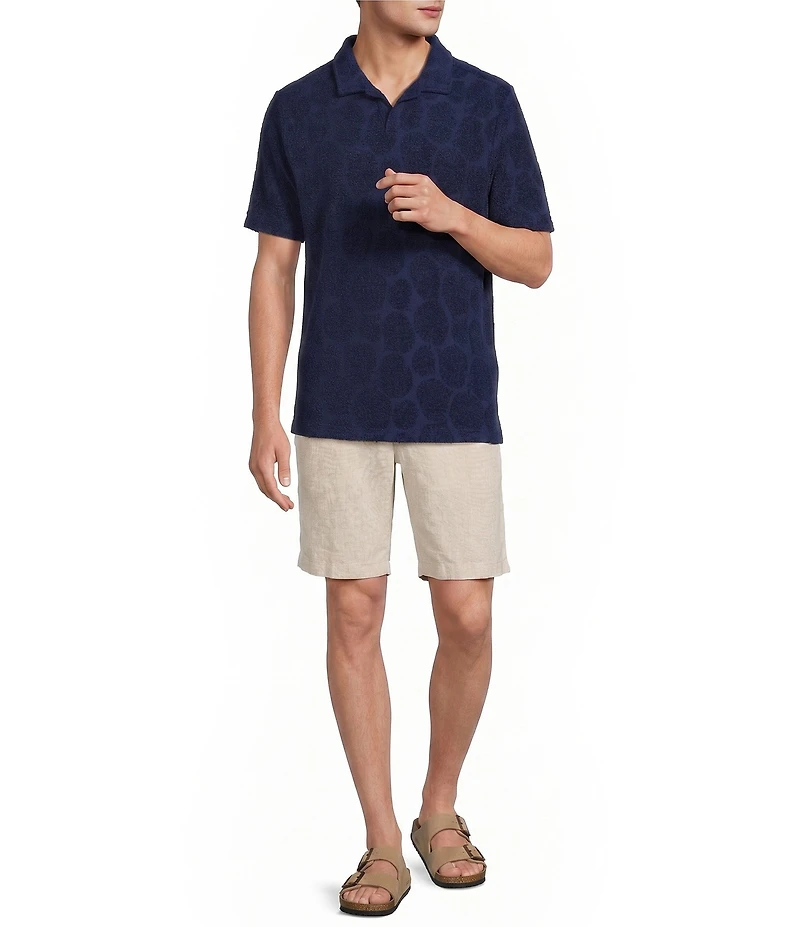 Caribbean Terry Burnout Short Sleeve Polo Shirt