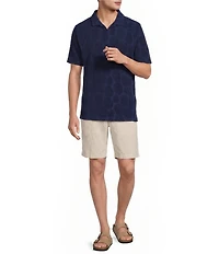 Caribbean Terry Burnout Short Sleeve Polo Shirt