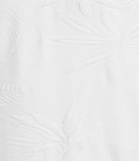 Caribbean Textured Floral Jacquard Short Sleeve Polo Shirt