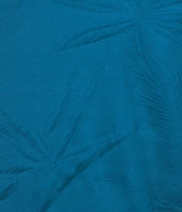 Caribbean Textured Floral Jacquard Short Sleeve Polo Shirt