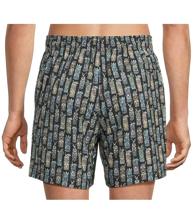 Caribbean Tiki Drinks 6#double; Swim Trunks