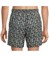 Caribbean Tiki Drinks 6#double; Swim Trunks