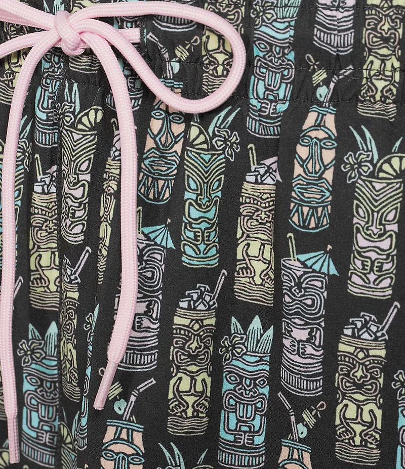 Caribbean Tiki Drinks 6#double; Swim Trunks