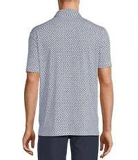 Caribbean Toucan Print Performance Stretch Short Sleeve Polo Shirt