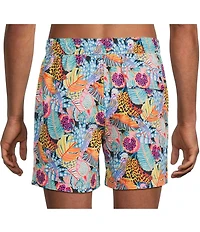 Caribbean Tropical Jungle 5#double; Swim Trunks