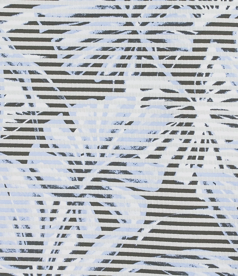 Caribbean Tropical Print Short Sleeve Polo Shirt