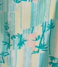 Caribbean V-stripe Palms 6#double; Swim Trunks