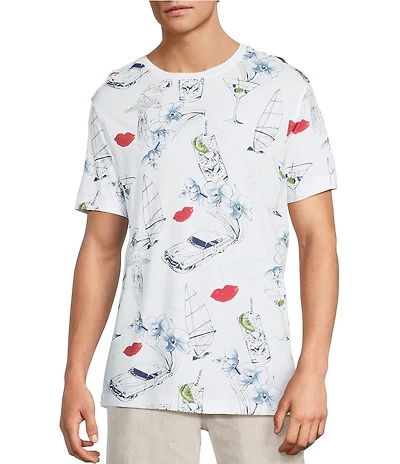 Caribbean Vintage Vacation Short Sleeve T-Shirt