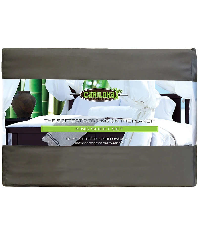Cariloha Viscose Made of Bamboo Resort Split King Sheet Set