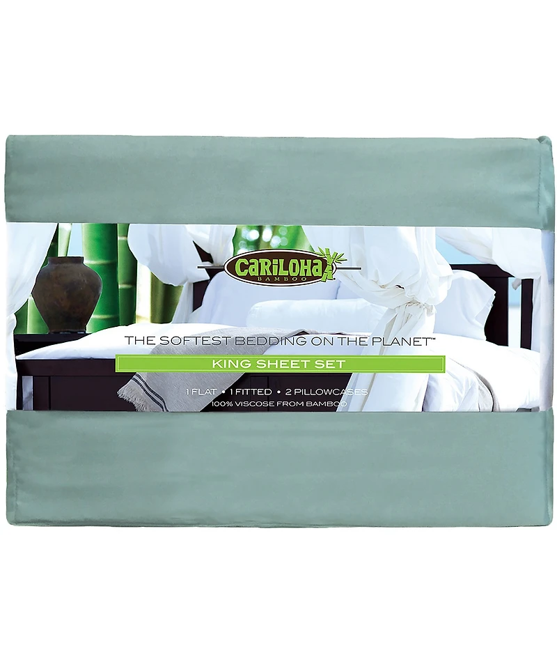 Cariloha Viscose Made of Bamboo Resort Split King Sheet Set