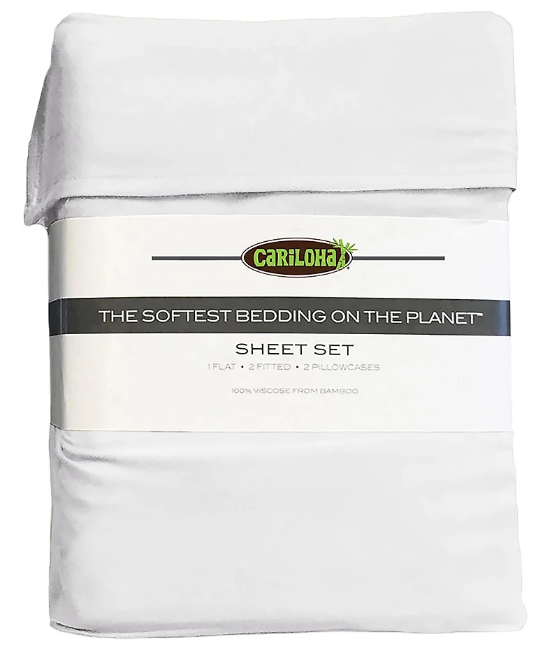Cariloha Classic Viscose Bamboo Twill Weave Sheet Set