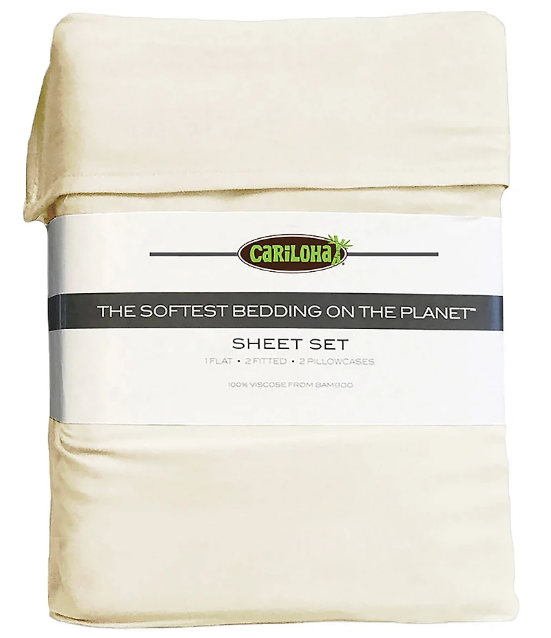 Cariloha Classic Viscose Bamboo Twill Weave Sheet Set