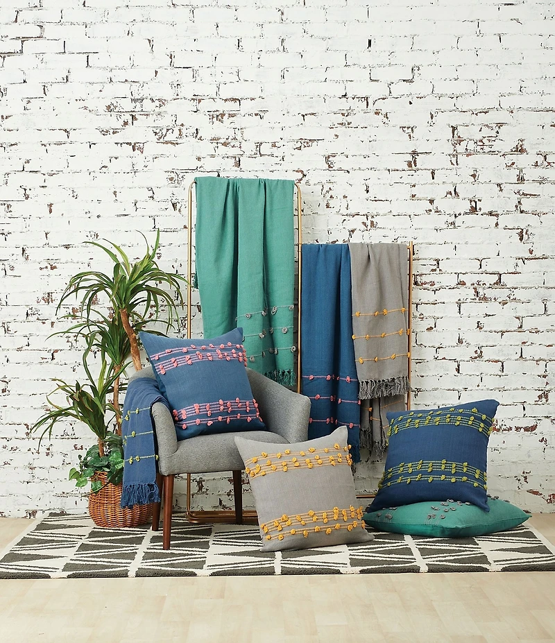 carol & frank Tabb Tufted Textured Throw Blanket
