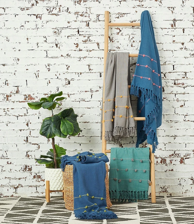 carol & frank Tabb Tufted Textured Throw Blanket