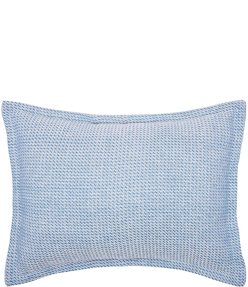 carol & frank Langford Yarn-Dyed Houndstooth Pattern Standard Pillow Sham