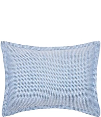 carol & frank Langford Yarn-Dyed Houndstooth Pattern Standard Pillow Sham