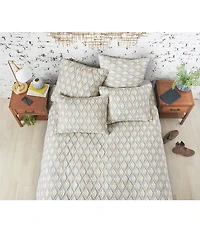 carol & frank Liam Geometric Print Cotton Voile Quilt