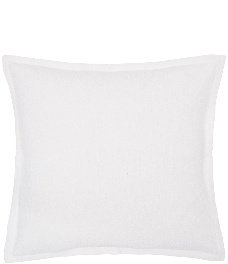 carol & frank Monroe Herringbone Pattern Euro Sham