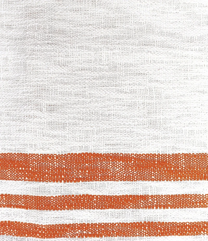 carol & frank Morgan Striped Fringe Throw Blanket