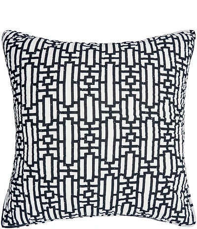 carol & frank Naya Geometric Pattern Double-Sided Euro Sham