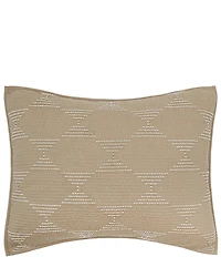 carol & frank Saunders Kantha Stitch Geometric Pillow Sham