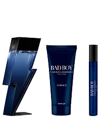Carolina Herrera Bad Boy Cobalt Men's 3-Piece Gift Set